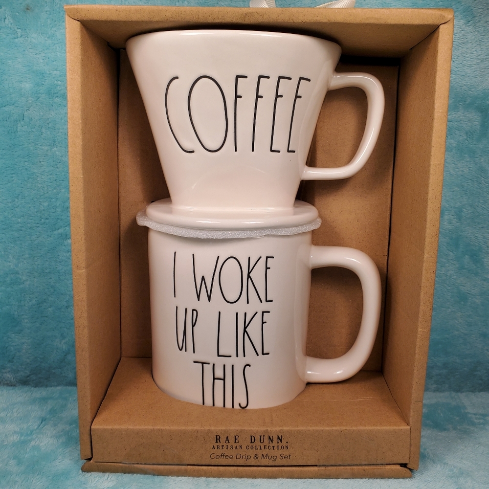 New in Box Rae Dunn Drip Coffee Set